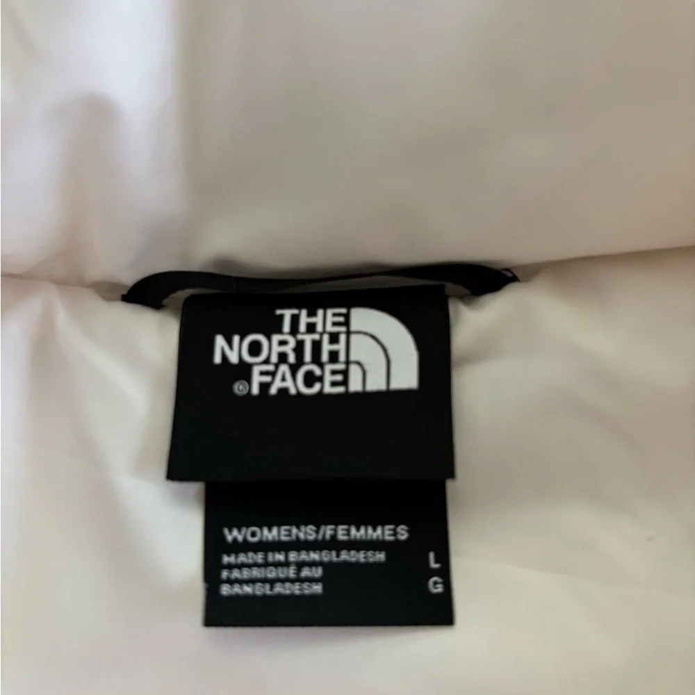 The North Face Women's L Dune Ivory Winter White Puffer Down Vest - Picture 2 of 8